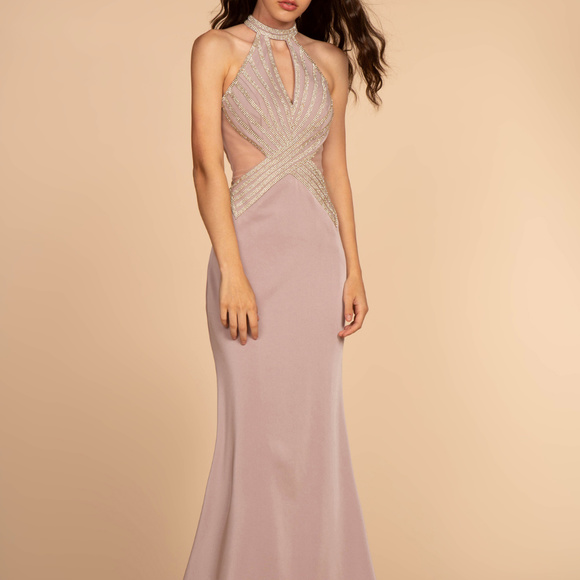 Hater Neckline Long Mermaid Prom Dress GL2573